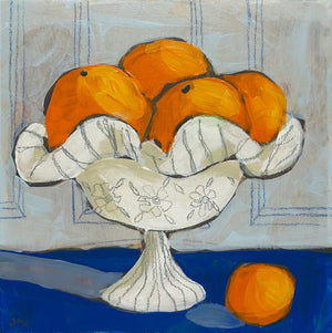 Orange You Glad 4, 6"x6" Painting