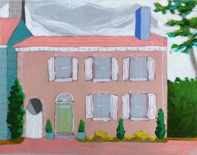 Pictures of home house-scape painting by Jennifer Allevato art