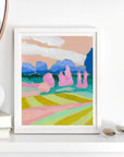 Rainbow Landscape Print