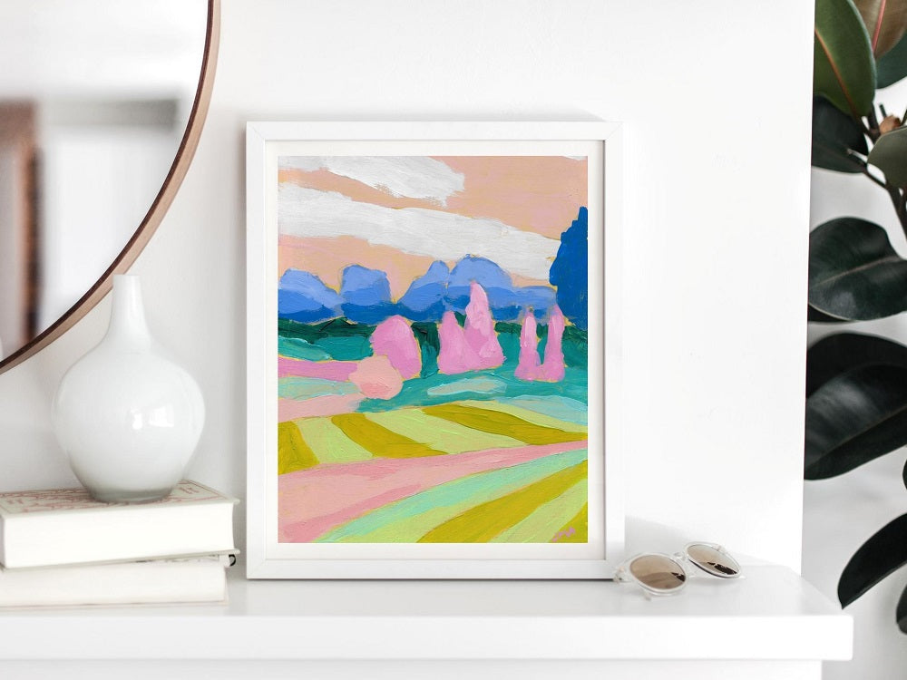 Rainbow Landscape Print