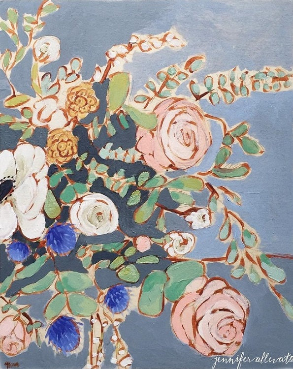 (remembering) Italy in Early Spring, 8"x10"