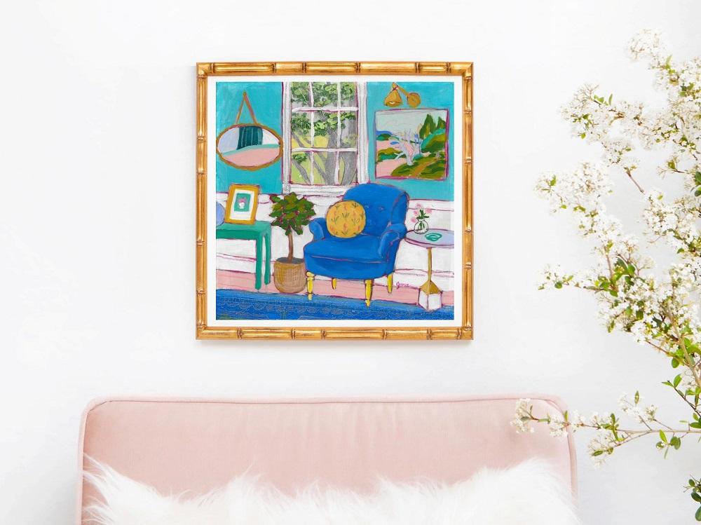 Seated 28 interior print by jennifer allevato