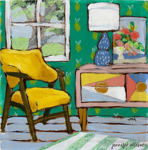 Seated 22 interior painting by Jennifer Allevato