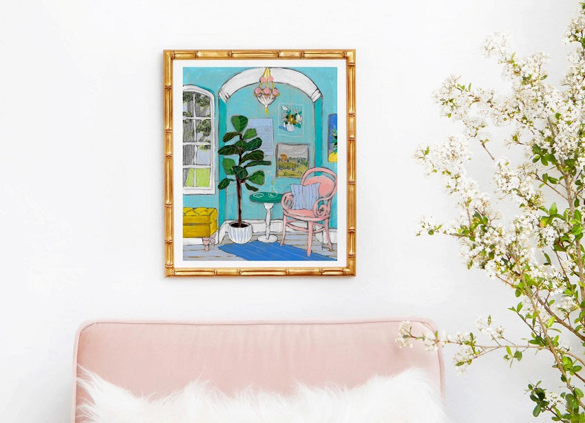 Seated 26 interior art print by Jennifer Allevato