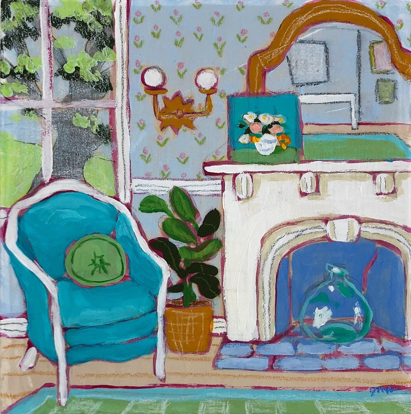 seated 32 painting by jennifer allevato fine art