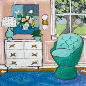 Seated 33 interior painting by jennifer allevato fine art
