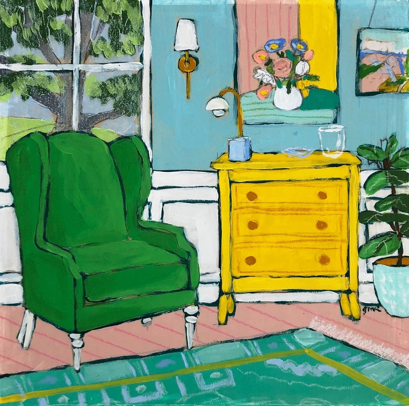 Seated 35, 8"x8"