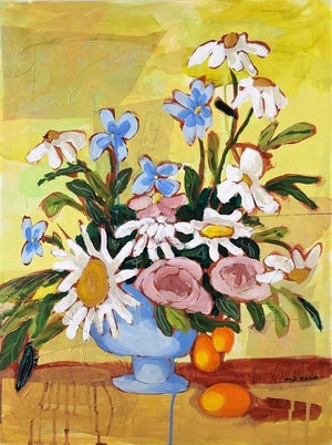 Small Things Brought Together floral painting by Jennifer Allevato