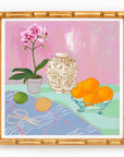 Still Life with Striped Cloth Print