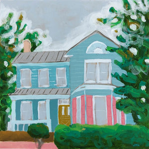 That's What I call Home house scape painting by Jennifer Allevato art