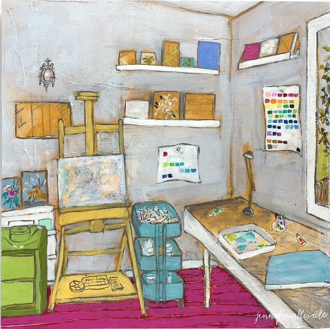 The Artist's Studio I, 12"x12"