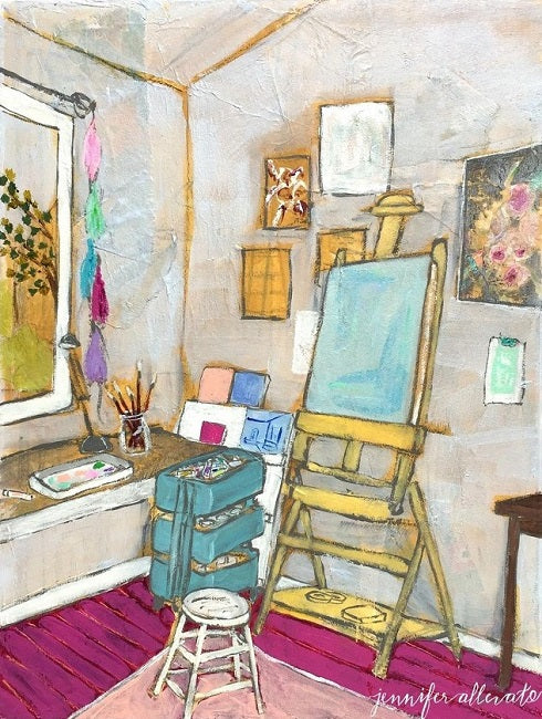 The Artist's Studio II, 9"x12"