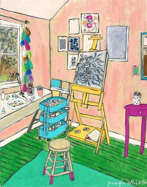The Artist's Studio IV painting by Jennifer Allevato