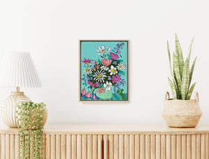 The Friendliest Flower, 11"x14" Painting (framed)