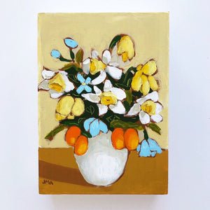 Vincent's Flowers, 5"x7" Painting